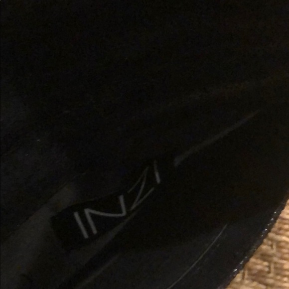 NWOT Black leather clutch with wristlet - Picture 2 of 3